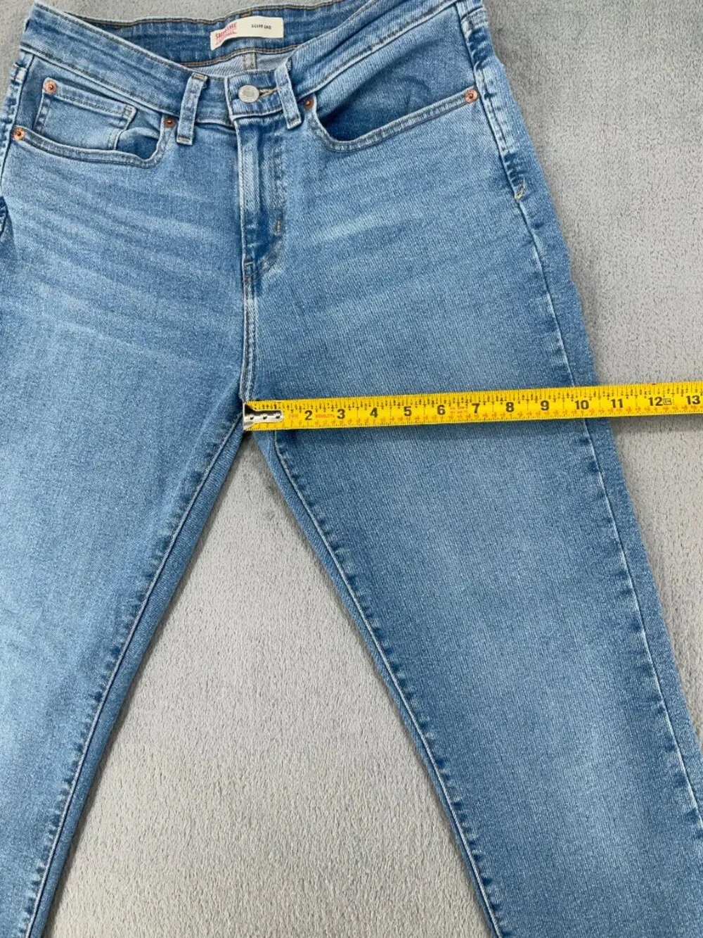 Signature Levi Strauss Boyfriend Jeans Women’s 10 W30 Light Wash